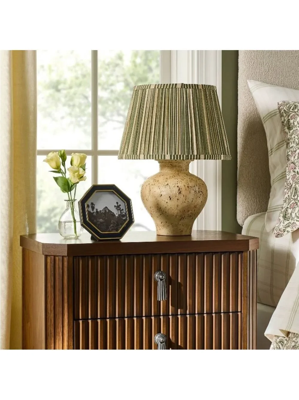 Printed Lamp Shade Green/Neutral - Threshold™ designed with Studio McGee